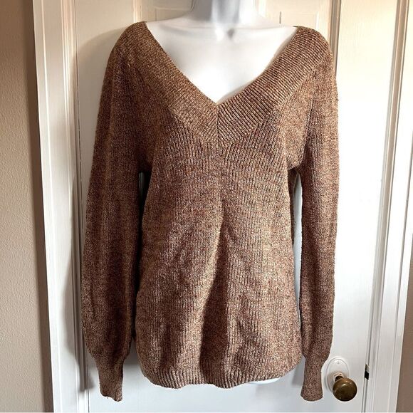 Maurices Brown V-neck sweater  - Picture 1 of 10
